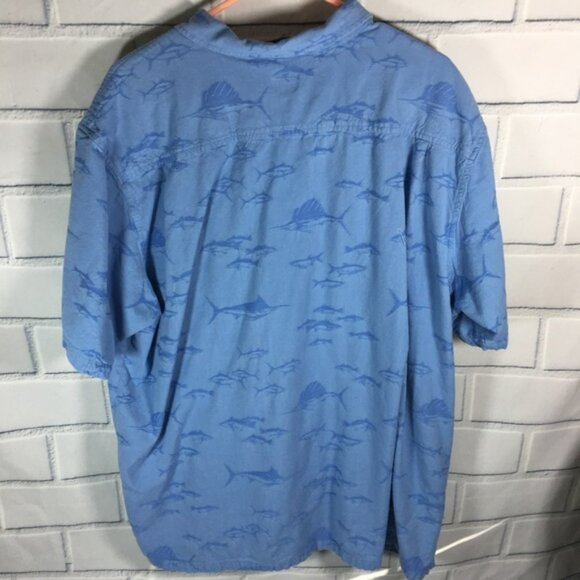 Columbia River Lodge button down XXL fish print - Picture 2 of 5